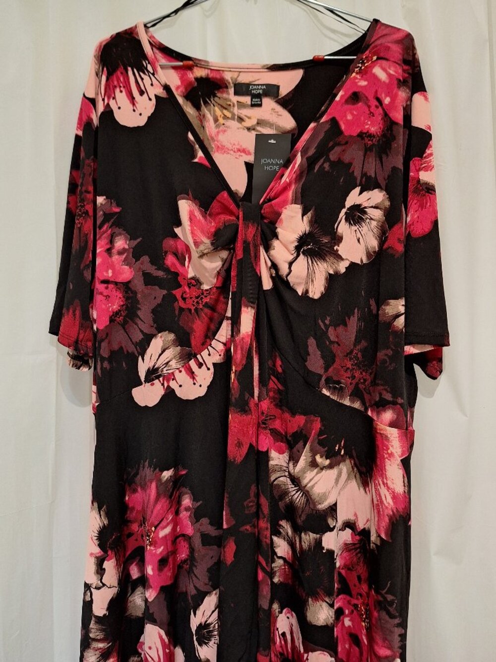 Dress / Tunic 'Johanna Hope' NWT Size 28 Red Floral Pattern